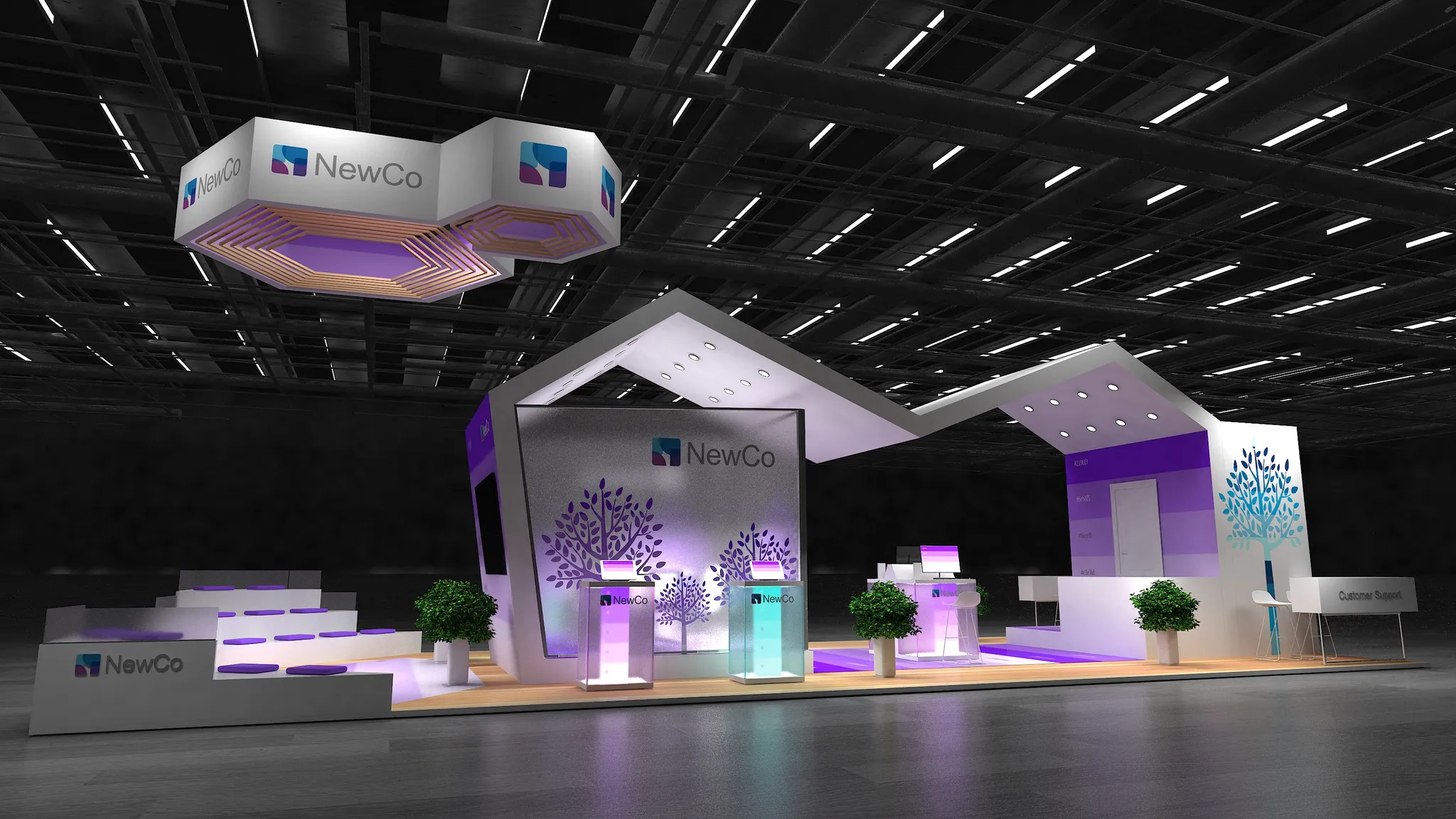 20x50 Île booth design by Reaction Space